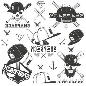 300x300 Snapback Cap Vector Illustration Flat Sketches Arenawp