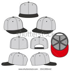 235x238 Snapback Color 2018 Vector Illustration Flat Sketches Template