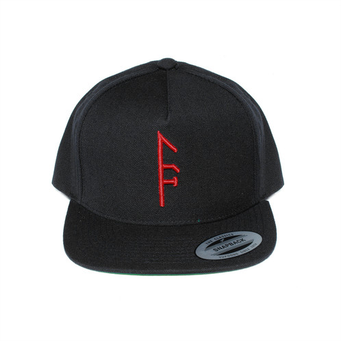 498x498 Black Vector Up Snapback