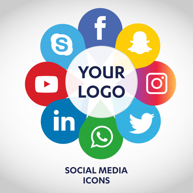 626x626 Set Of Most Popular Social Media Icons, Twitter, Youtube, Whatsapp