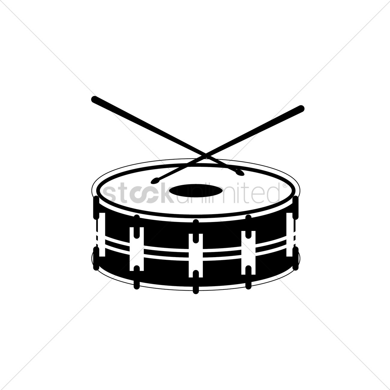1300x1300 Free Silhouette Of Bass Drum Vector Image