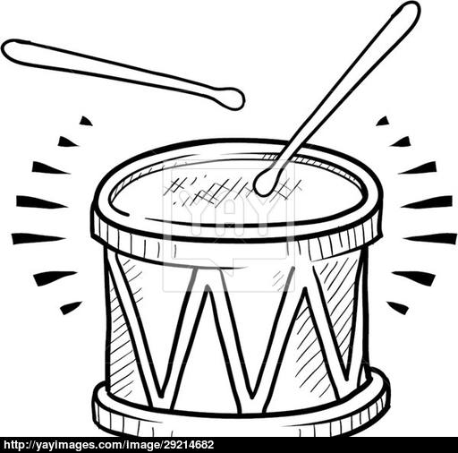 512x506 Snare Drum Vector Sketch Vector