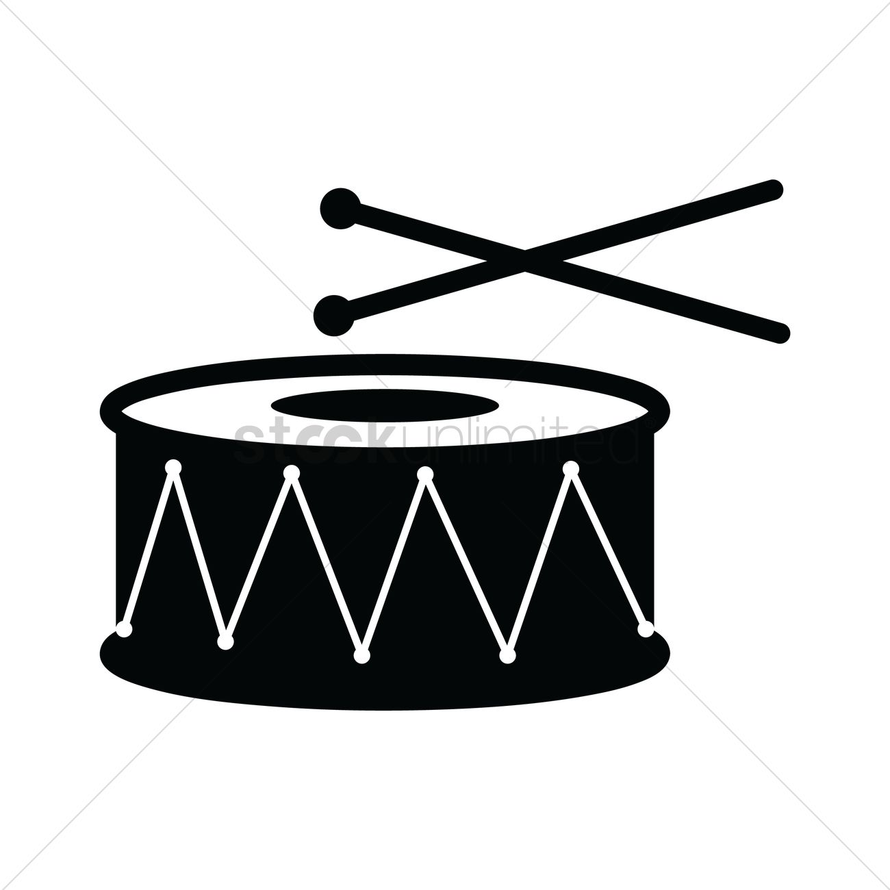 1300x1300 Drums Vector Image