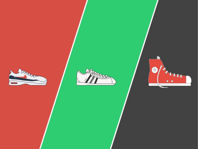 800x600 Sneakers Vector Template Sketch Freebie