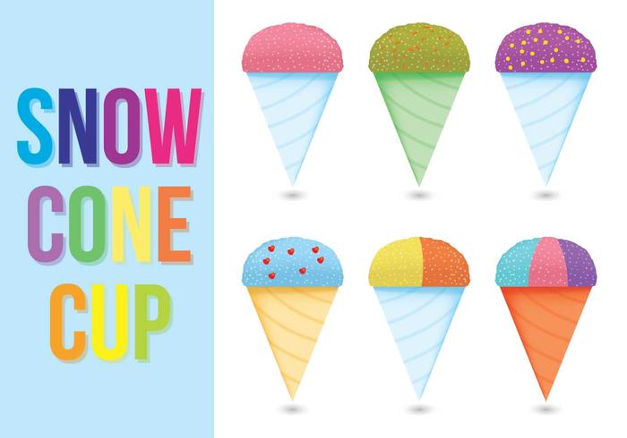 700x490 Snow Cone Cup Vectors