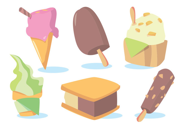 632x443 Snow Cone Ice Cream Vector Set Free Vector Download 346073 Cannypic