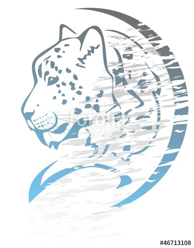 392x500 Snow Leopard Symbol Graffiti Stock Image And Royalty Free Vector