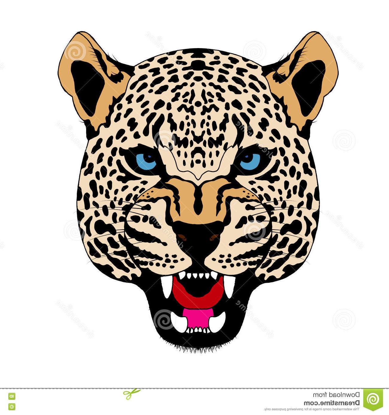 1300x1390 Best Free Snow Leopard Head Face Realistic Color Vector