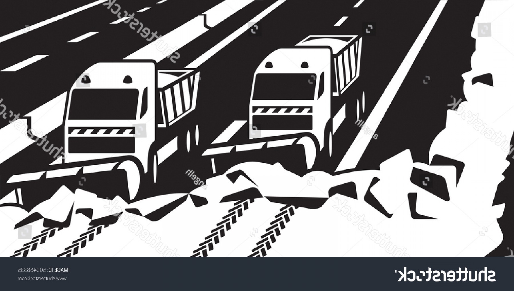 1800x1020 Snow Plow Trucks Clear Highway Vector Orangiausa