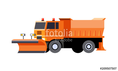 500x300 Snow Plow Utility Truck Stock Image And Royalty Free Vector Files