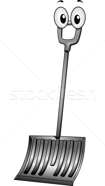 340x600 Snow Shovel Mascot Vector Illustration Lenm ( 4636590) Stockfresh