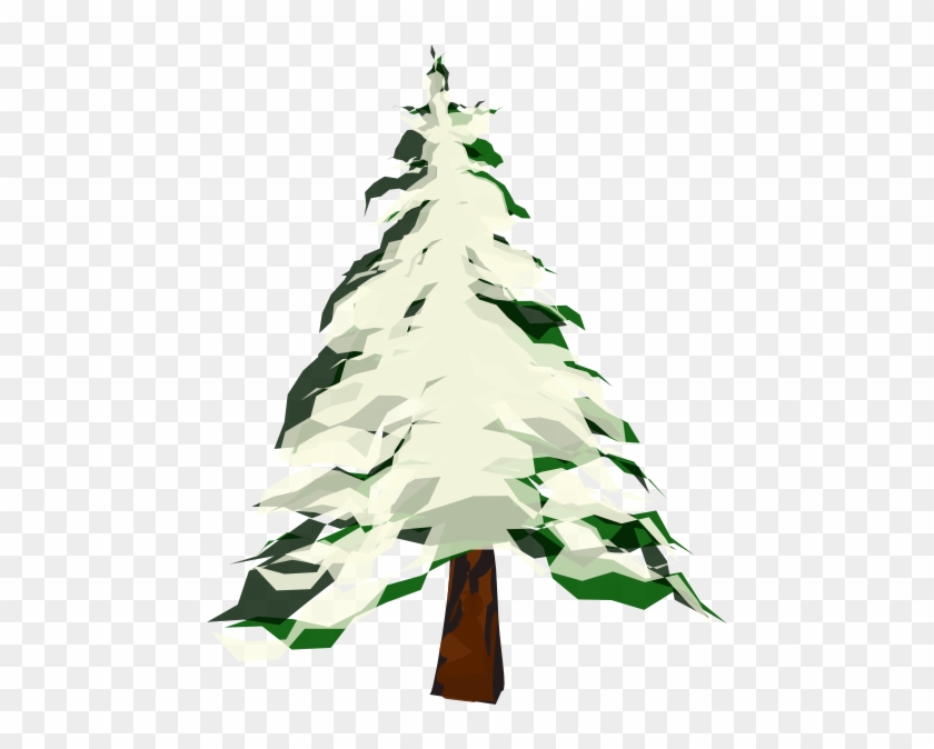 840x674 Tree With Snow Clip Art
