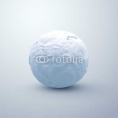 400x400 Realistic Snowball. Vector Seasonal Illustration. Buy Photos