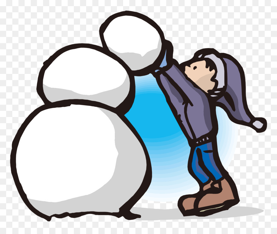 900x760 Snowman Building Clip Art