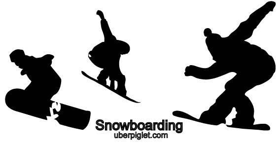 568x294 Snowboard Vector 123freevectors