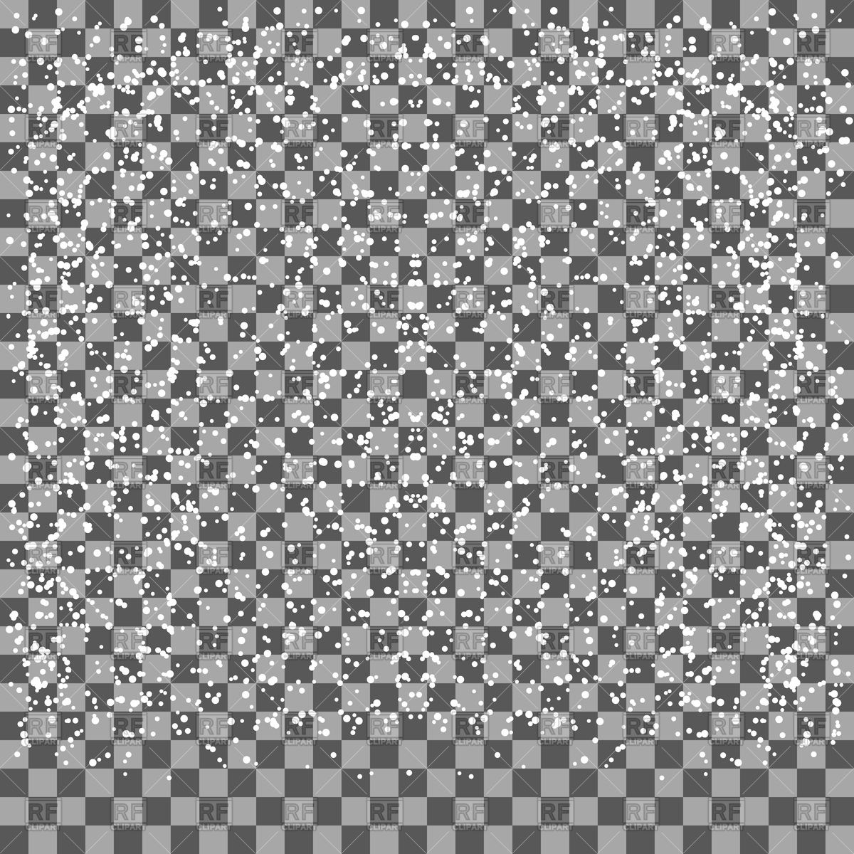 1200x1200 Snowfall Isolated On Transparent Background Vector Image Vector