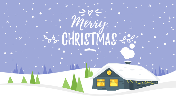 711x400 Snowfall On Curated Vector Illustrations, Stock Royalty Free