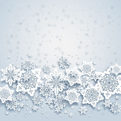 500x500 Beautiful Snowflakes Christmas Backgrounds Vector 02