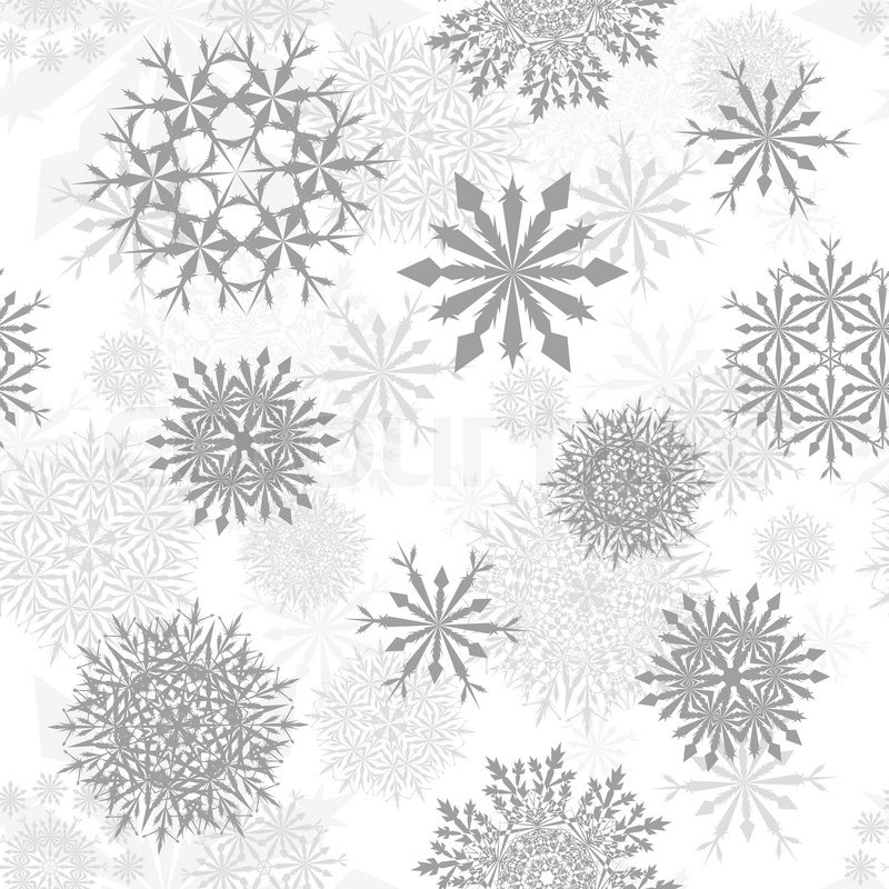 800x800 Seamless Snowflakes Background For Winter And Christmas Theme