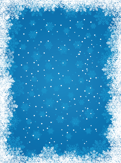423x570 Blue Snowflake Background