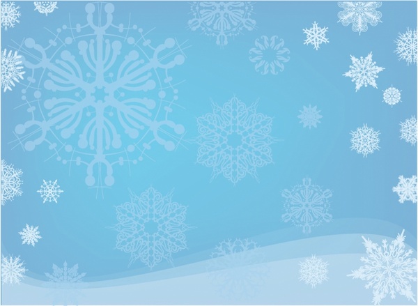 600x439 Blue Snowflake Background Free Vector In Adobe Illustrator Ai