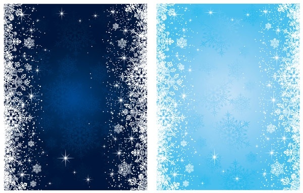600x384 Blue Snowflake Background Vector Free Vector In Encapsulated