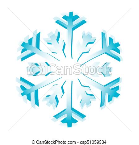 450x470 Isolated Snowflake Icon On A White Background, Vector Illustration.