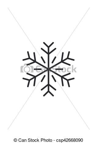 318x470 Snowflake Icon Vector Illustration Isolated On White Background.