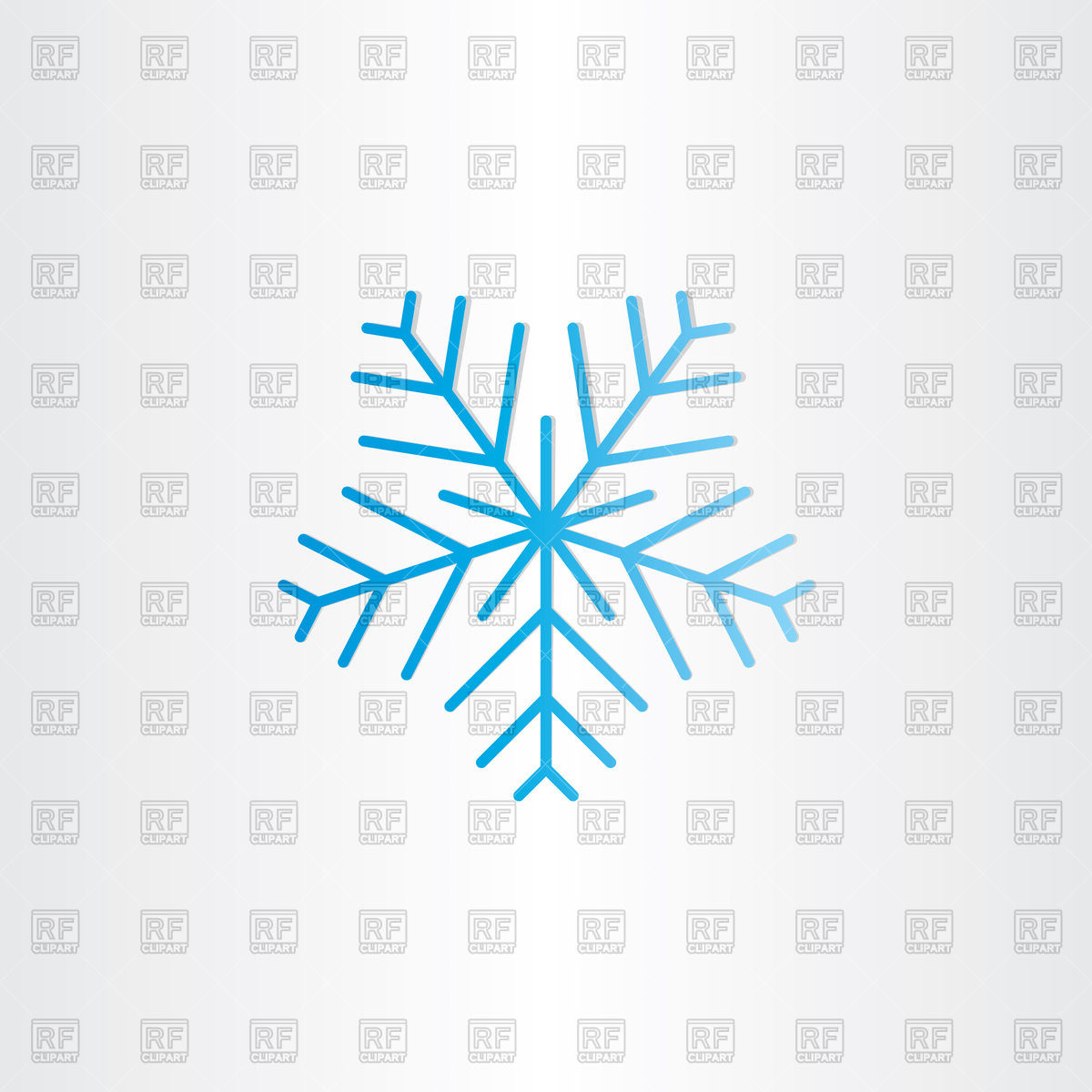 1200x1200 Blue Snowflake Icon Vector Image Vector Artwork Of Signs