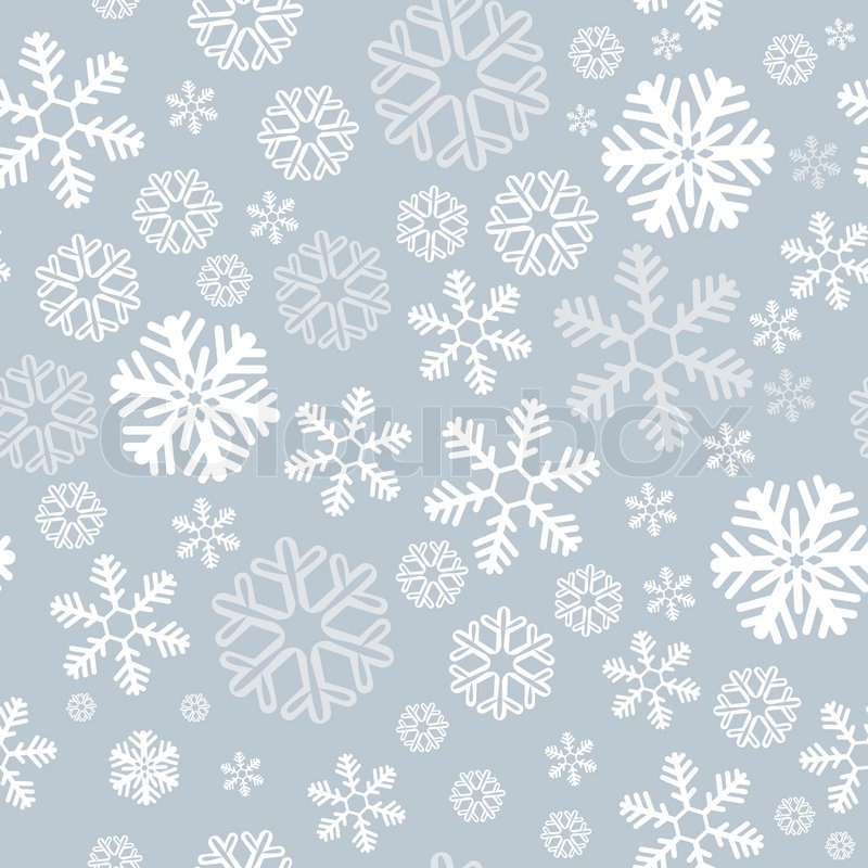 800x800 Snowflake Christmas And New Year Seamless Pattern Vector
