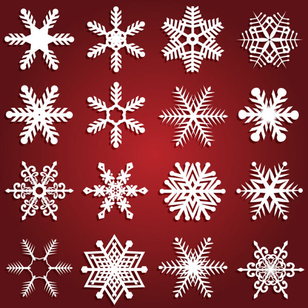600x600 Beautiful Snowflake Patterns Vector Download Free Vectors