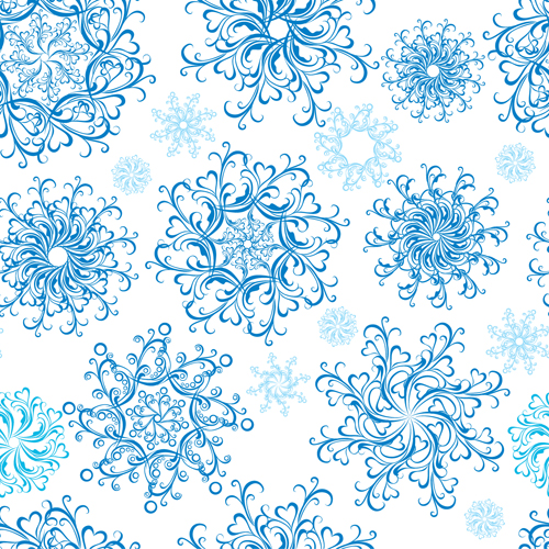 500x500 Christmas Snowflakes Patterns Design Vector 05 Free Download