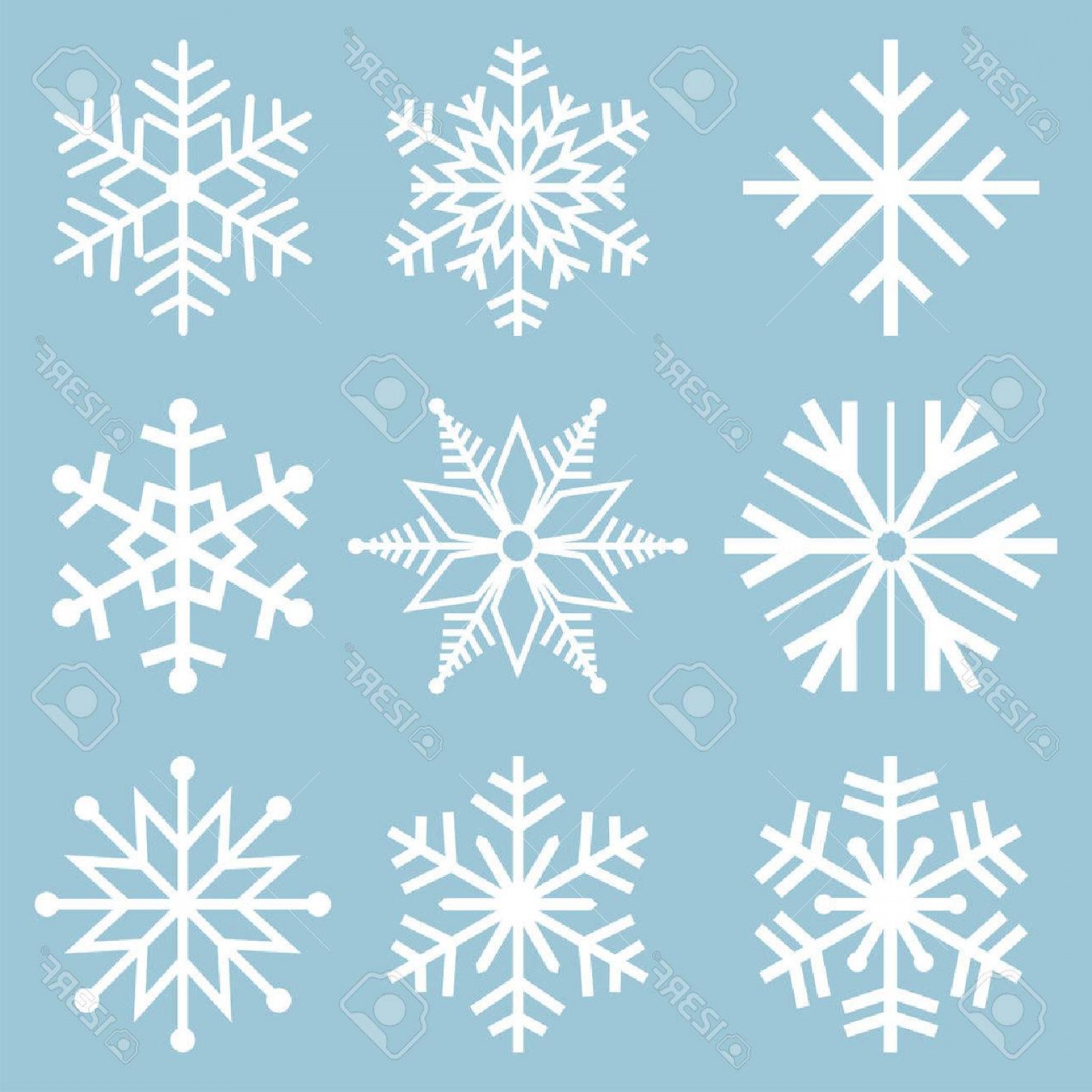 1560x1560 Photostock Vector Snowflake Icons Snowflake Vectors Snowflakes Set