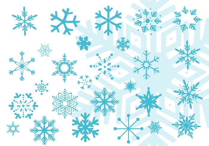 700x490 Snowflake Vector Brushes For Photoshop