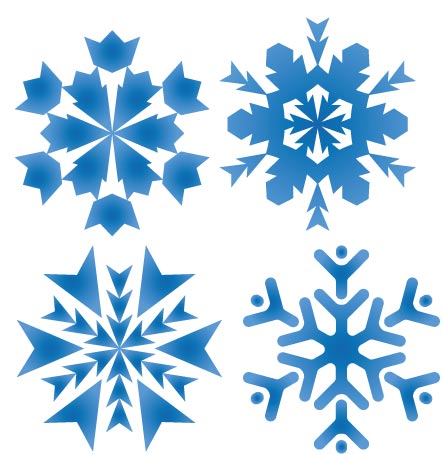 442x454 Snowflakes Vector Pattern Shapes