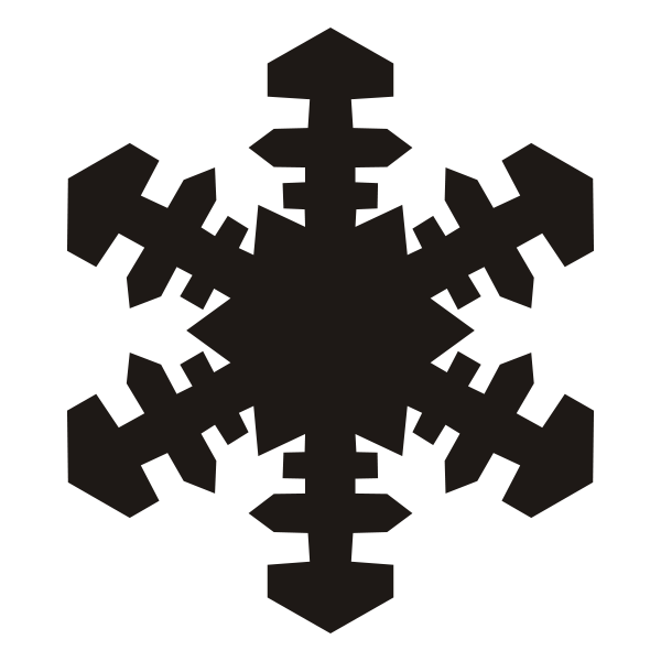 600x600 Free Vector Snowflake Banner Transparent Download