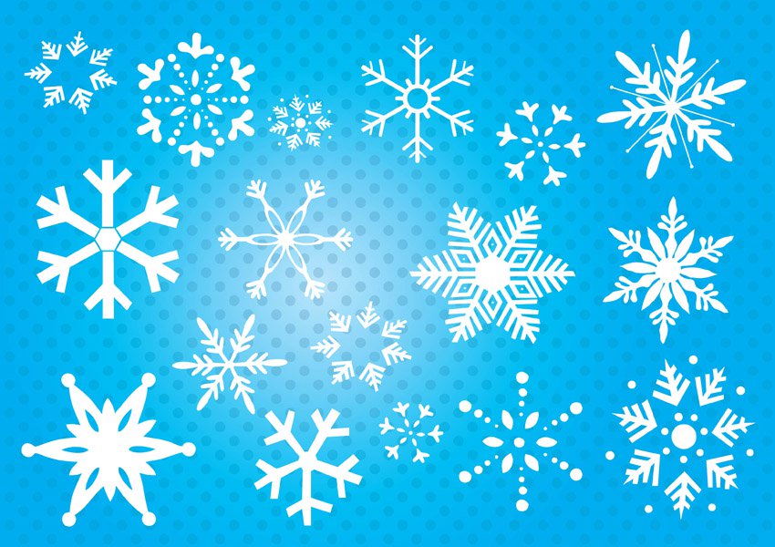 850x600 Snowflakes Vector Art Amp Graphics