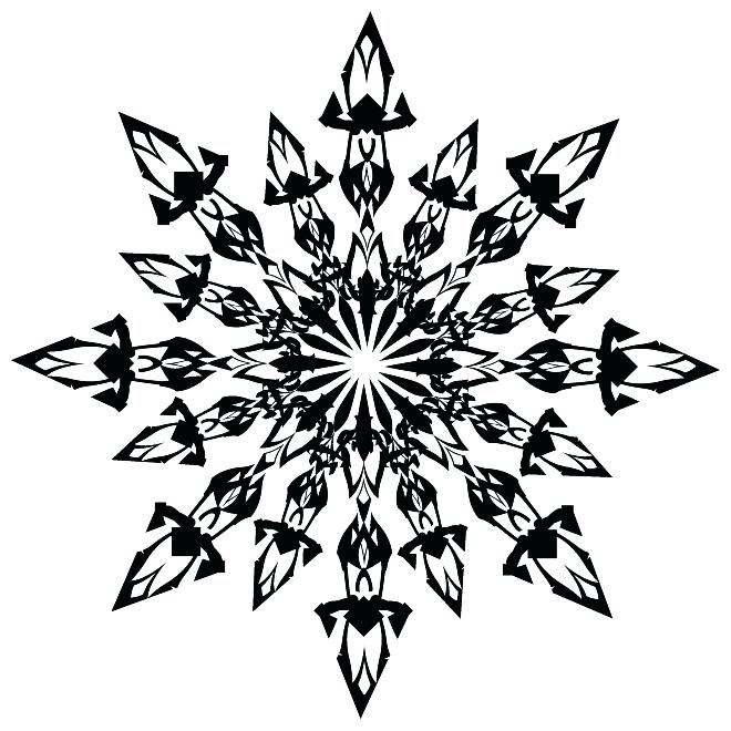 660x660 White Snowflake Clip Art White Snowflakes Clipart Free