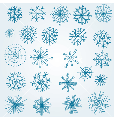 380x400 Drawn Snowflake