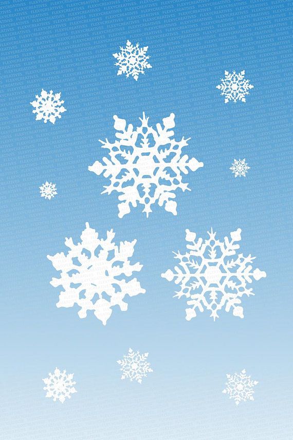 570x855 Snowflake Vector, Clipart, Cut File, Snowflakes Clip Art