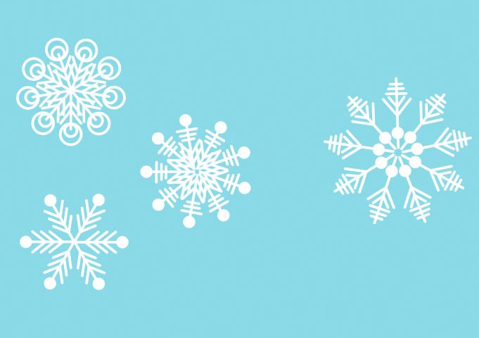 681x480 Free Beautiful Snowflakes Vector Ai Free Download