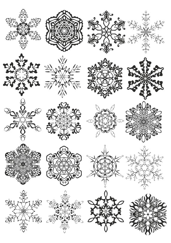 571x807 Snowflakes Vector, Png Transparent Background