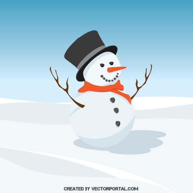 660x660 Snowman Vector Clip Art