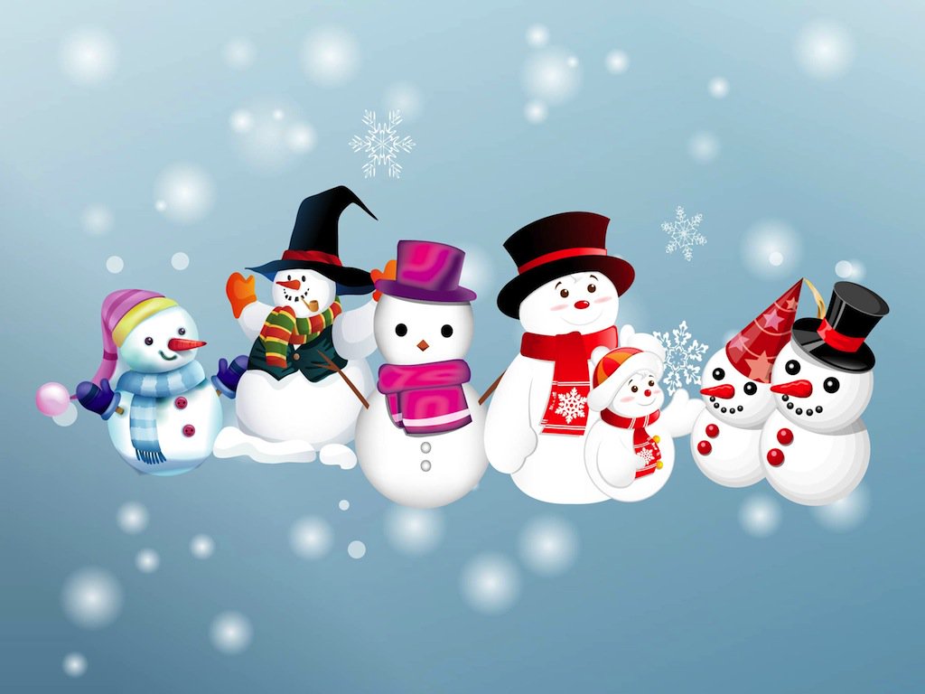 1024x768 Snowman Vectors Vector Art Amp Graphics