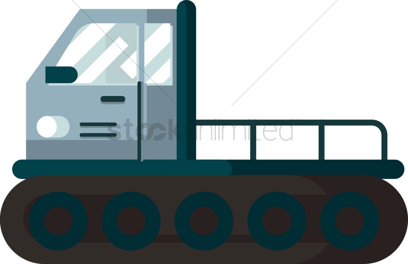 1300x842 Snowmobile Vector Image