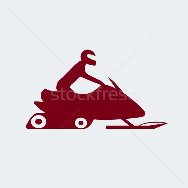600x600 Snowmobile Vector Illustration Nikolai Artiushkin (Fosin