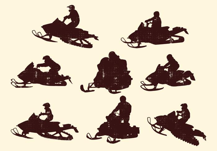 700x490 Snowmobiling Silhouette