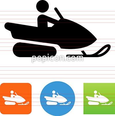 400x406 Vector Snowmobile Icon