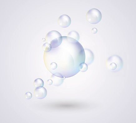 436x396 Transparent Soap Bubbles, Vector Premium Clipart