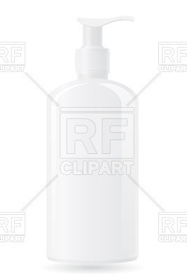 267x400 Plastic Bottle With Liquid Soap Vector Image Vector Artwork Of
